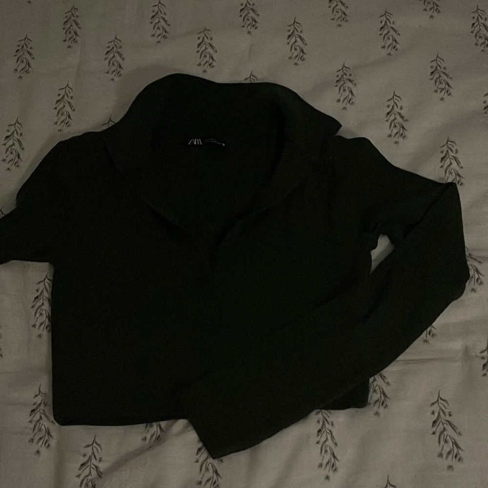 Cropped long sleeve Zara top